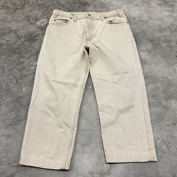 Levi's Other - Vintage Levis Jeans Men 36x25 Beige 540 Relaxed Straight Leg Light Wash